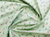 Rose & Hubble Pretty Pink Tiny Rose Bud Floral Fabric (CP0456)